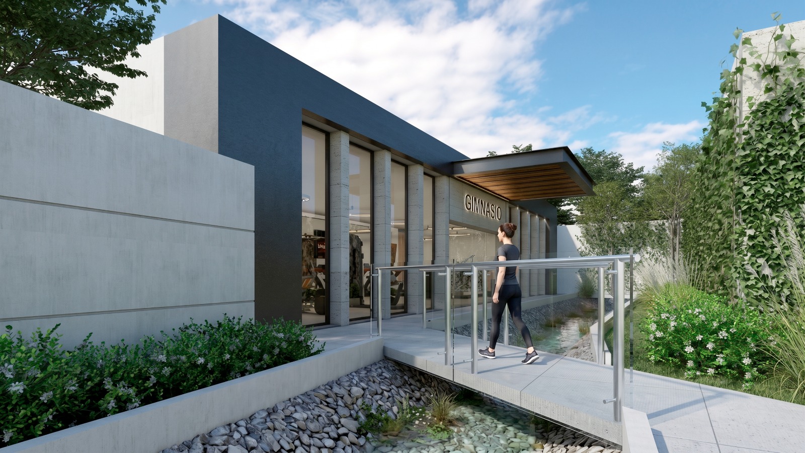 Exterior del gimnasio